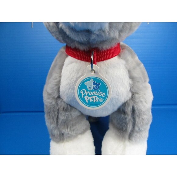 Build-A-Bear Workshop Promise Pets Grey & White Cat Plush Heterochromia Eyes - Picture 3 of 9
